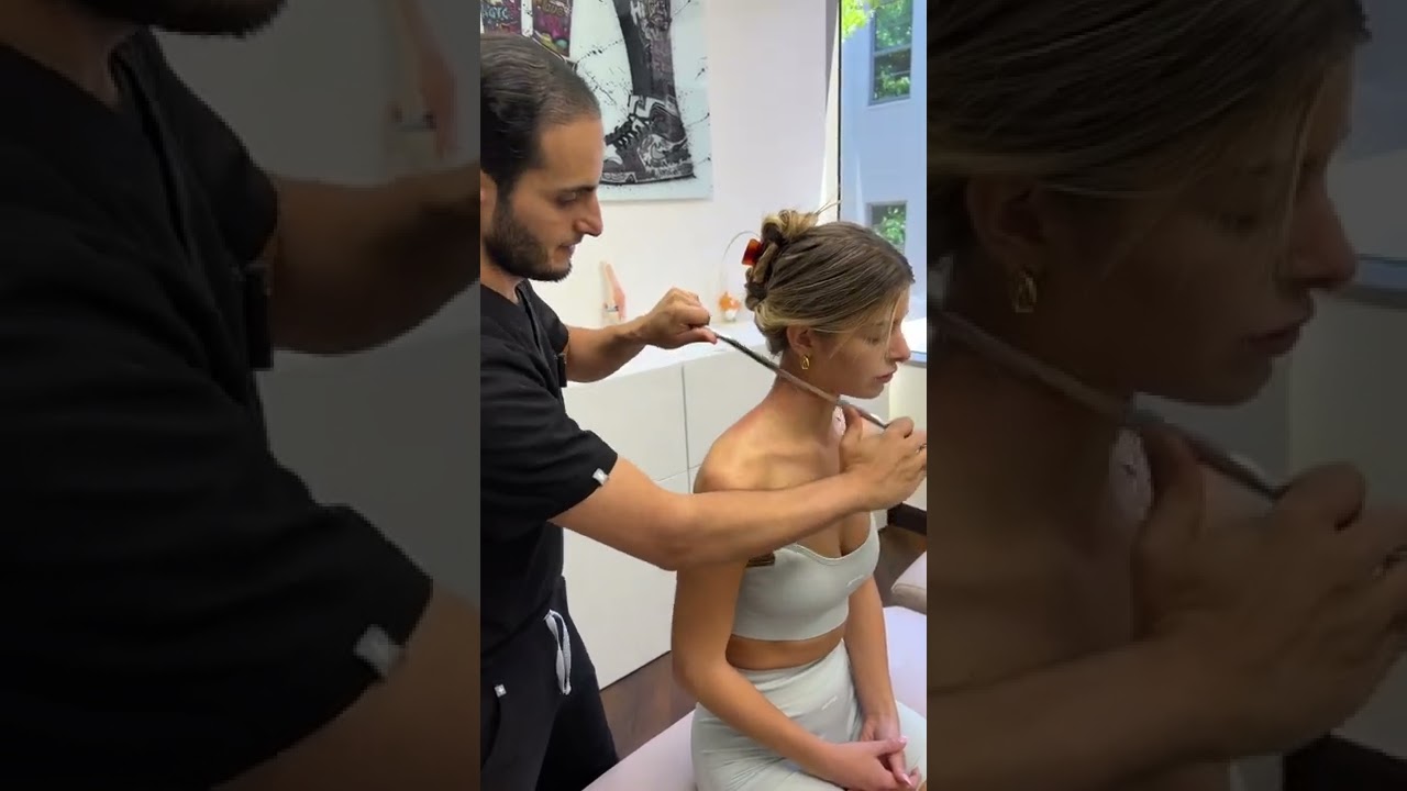 Best massage using Muscle Scraping Best Chiropractor in Beverly Hills neck pain upper back pain
