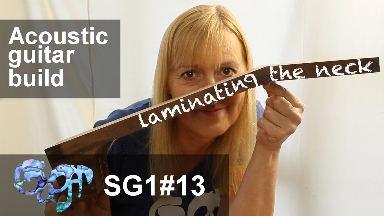 SuGar SG1 acoustic guitar build part 13: Laminating the neck