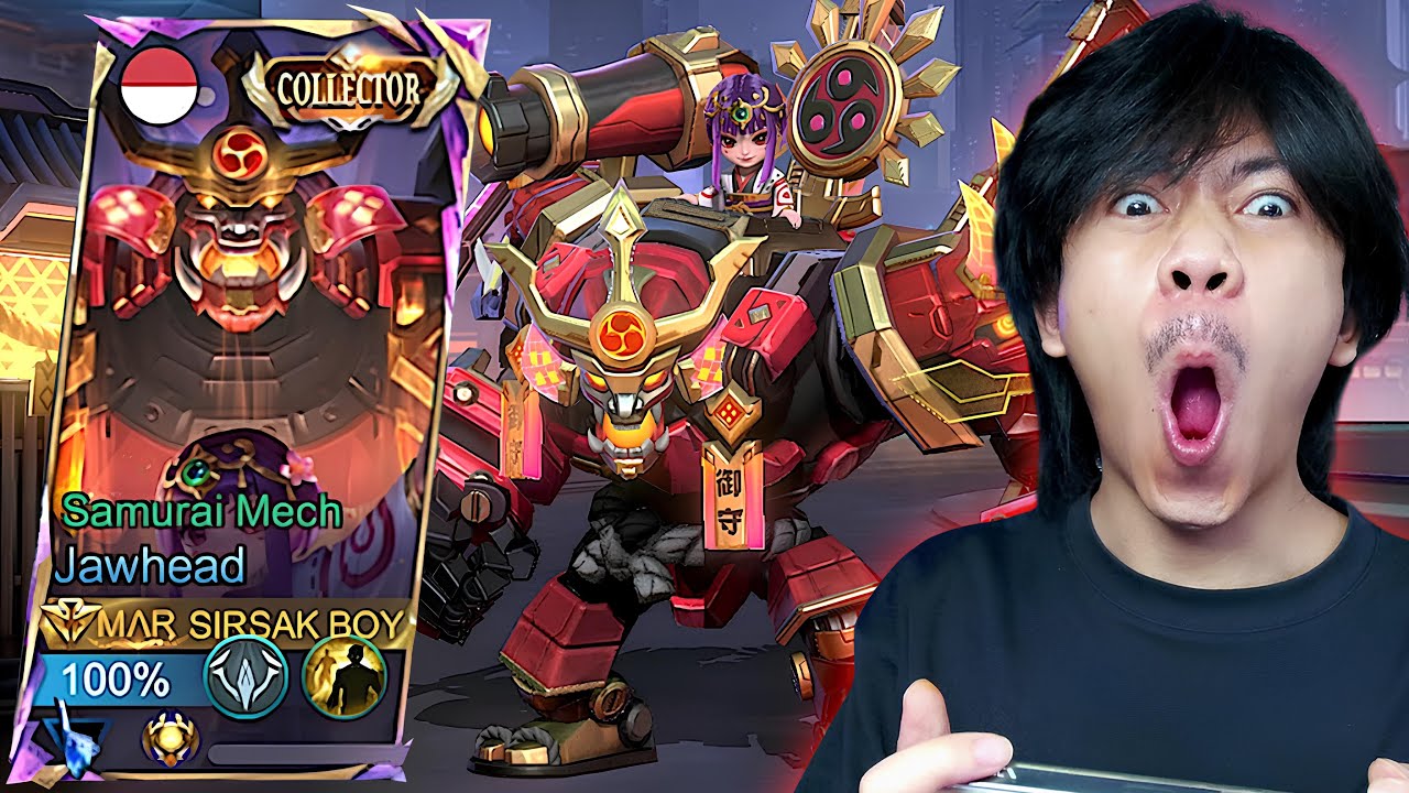 REVIEW SKIN REVAMP COLLECTOR JAWHEAD SAMURAI MECH - Mobile legends
