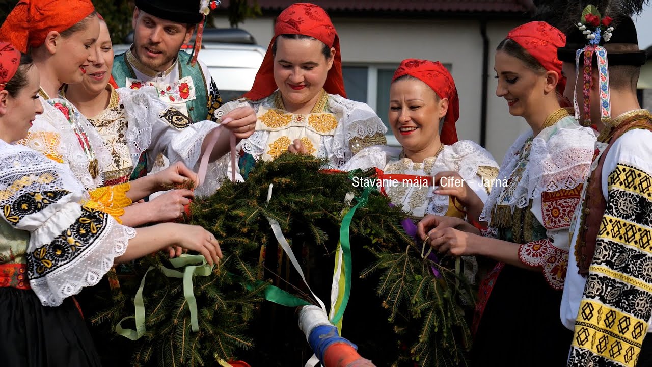Stavanie mája  Cífer - Jarná