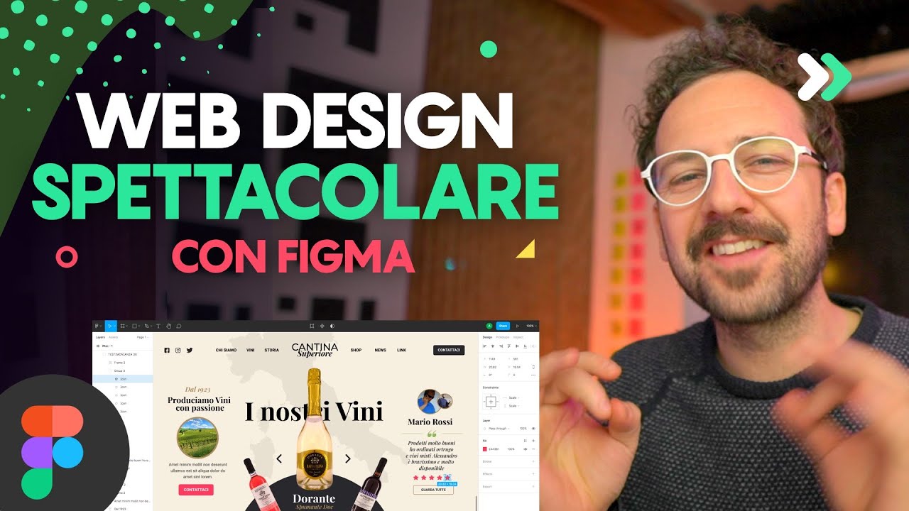 FIGMA: Come creare un WEB DESIGN SPETTACOLARE (Tutorial Italiano) - Corso Web Design #8