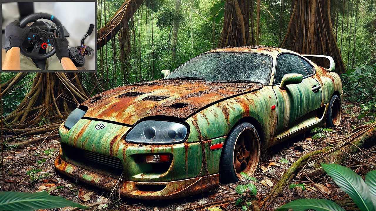 Rebuilding Toyota Supra (1297 HP) - Forza Horizon 5 Steering Wheel Gameplay