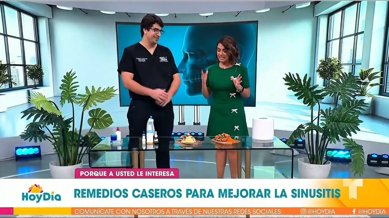 TIPS y remedios CASEROS para SINUSITIS - HOY DÍA TELEMUNDO ☀️ Dr. Carlos Torre yENTi Group
