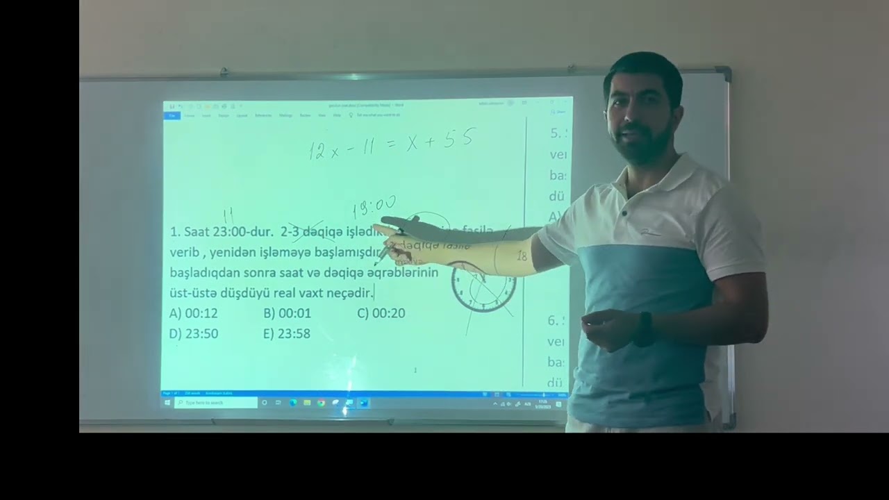 Gecikən saat ƏN SADƏ izahda | Qəbul nümunəsi | Salmanov Təbriz