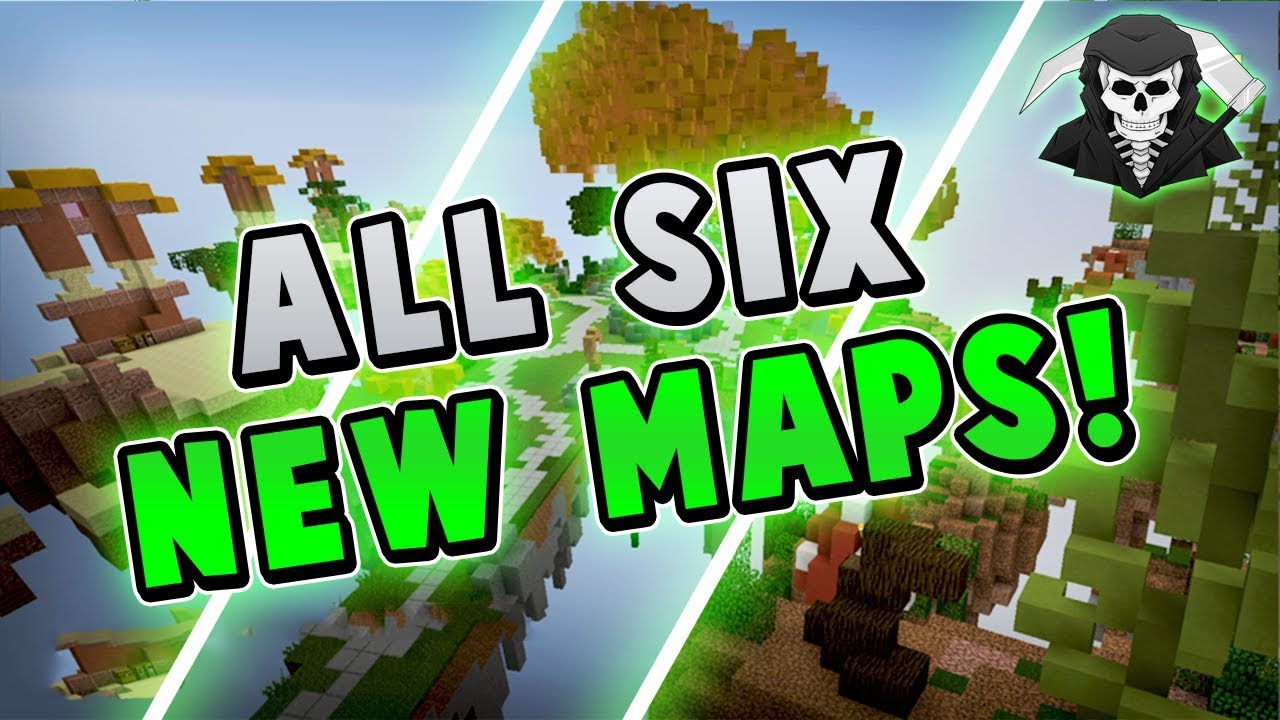 ALL SIX *NEW* HYPIXEL SKYWARS MAPS! (First Games)