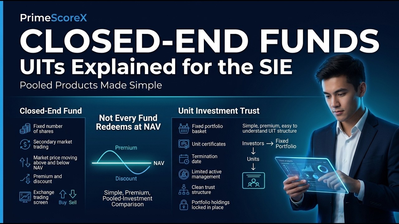 Closed-End Funds & UITs Explained for the SIE Exam