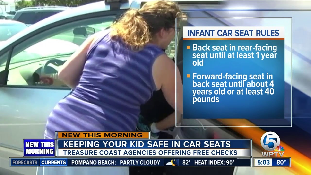 Get your child car seat checked for free in Martin County