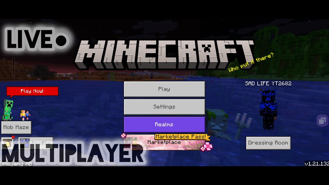 Playing Minecraft