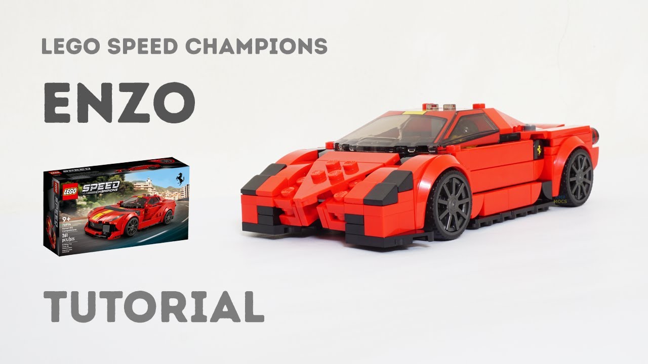 Tutorial - Ferrari Enzo Lego Speed Champions 76914 Ferrari Alternate Build Instructions