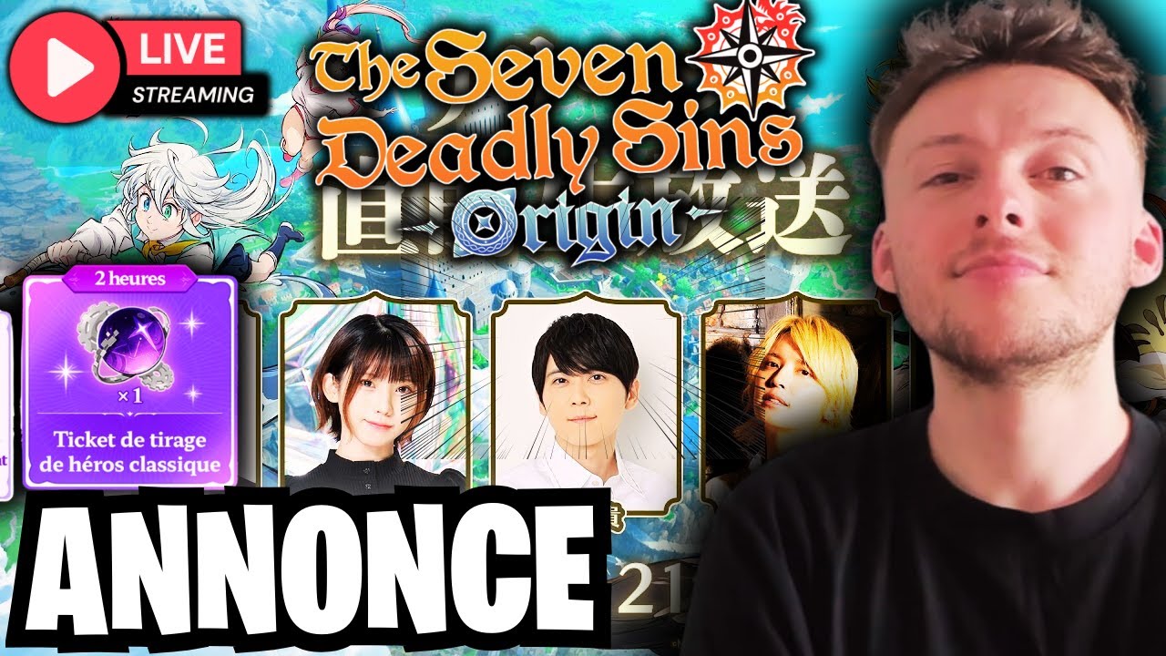 ENORME ANNONCE 7DS ORIGIN ! React au Livestream de Pré-Lancement | The Seven Deadly Sins: Origin