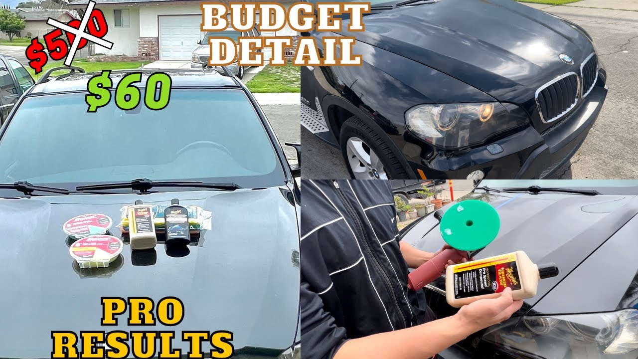 Detailing and polishing my BMW X5 with HARBOR FREIGHT products only! Insane results!!