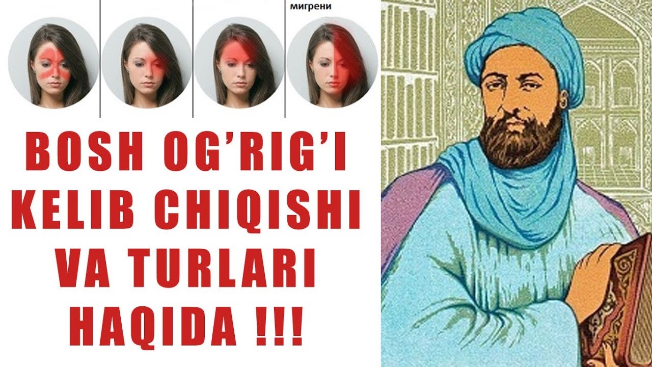 Ибн Сино: Бош Огриги Келиб Чикиши Ва Турлари Хакида !!!