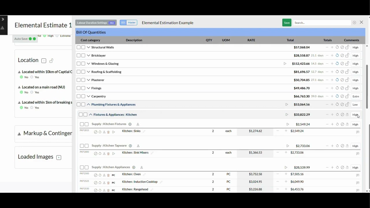 Creating our digital estimation