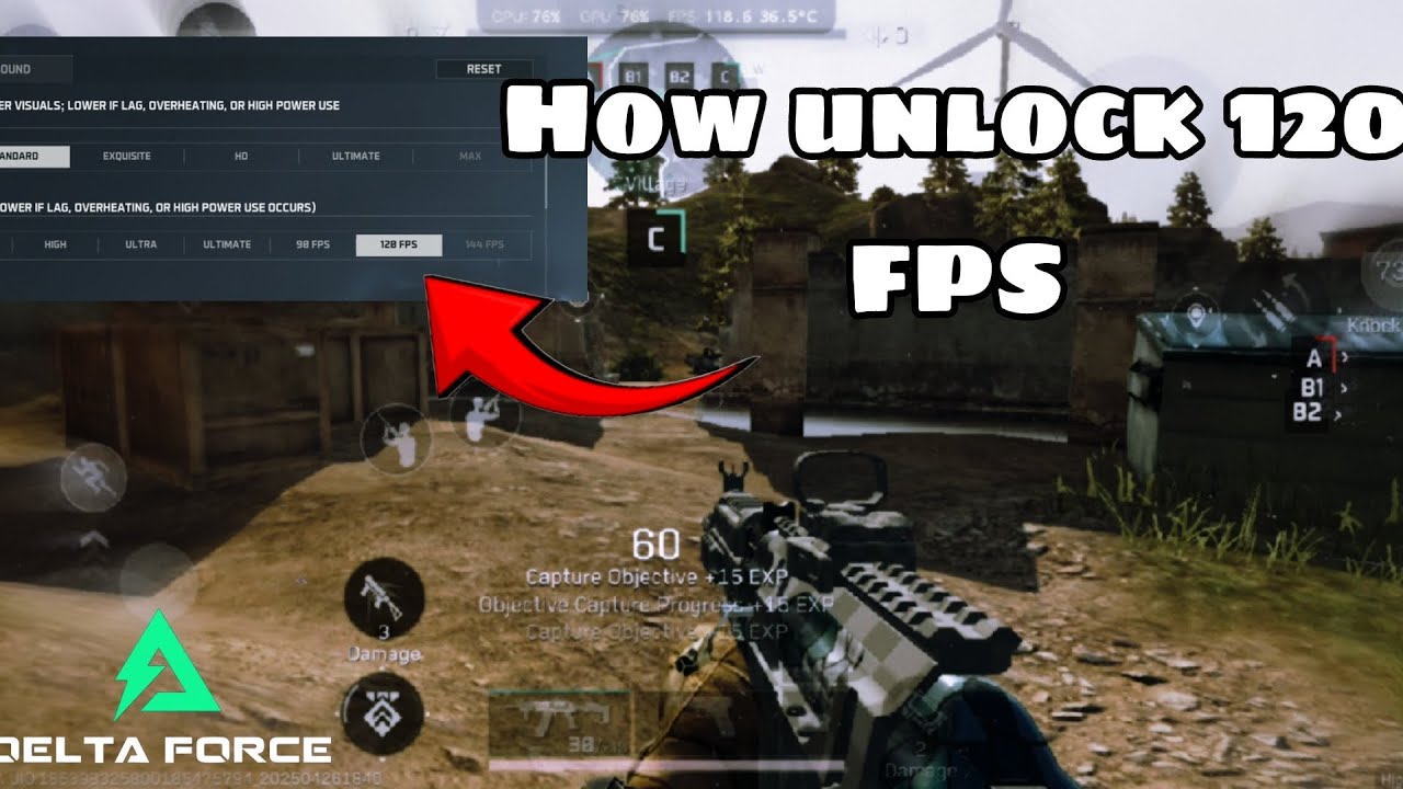Delta Force Mobile | 120 FPS And Graphics Unlock (Root Needed)