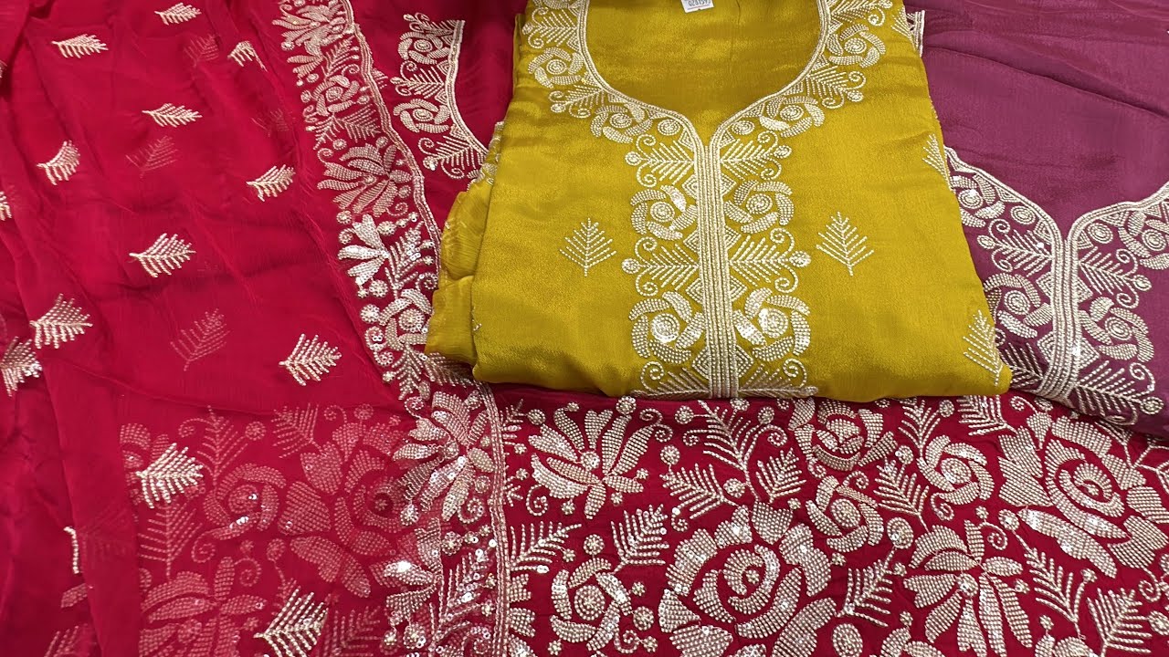 NEW Designer Amir Suit Collection 🔥 Heavy Handwork Suits | Chandni Chowk Wholesale Delhi