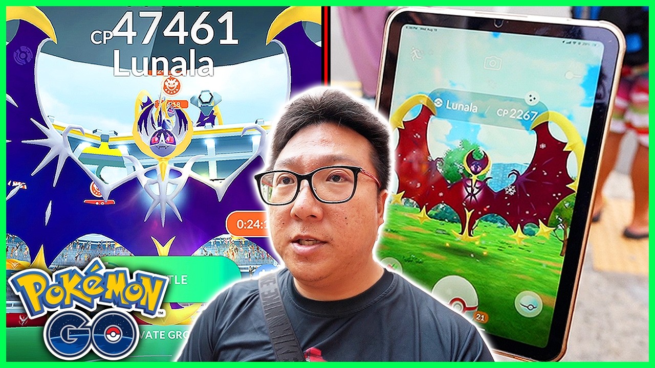 14 Lunala Raids With New Shiny in Pokemon GO