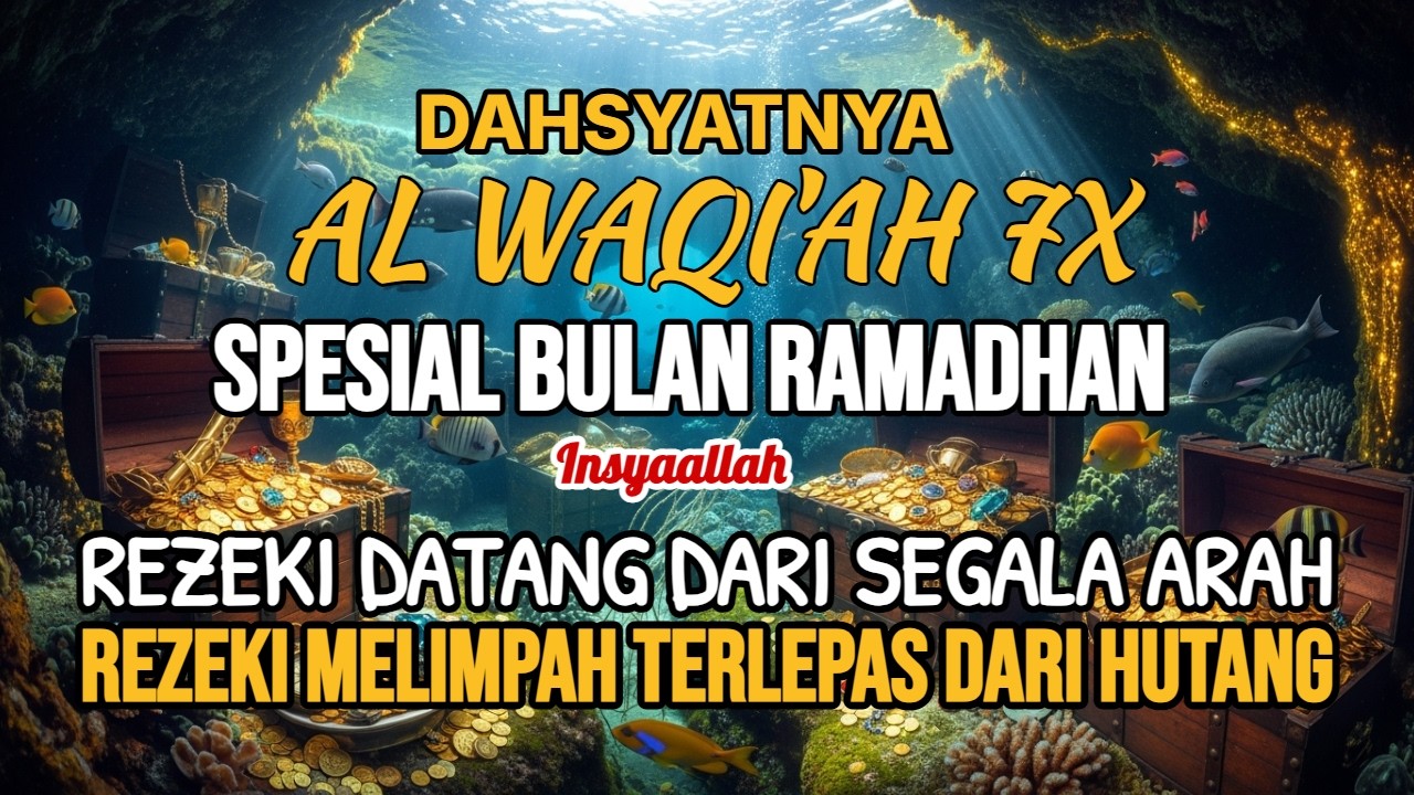 Surat Al WAQIAH 7x, dengarkan hutang lunas, Rezeki datang dari berbagai arah, Bacaan Al Quran Merdu