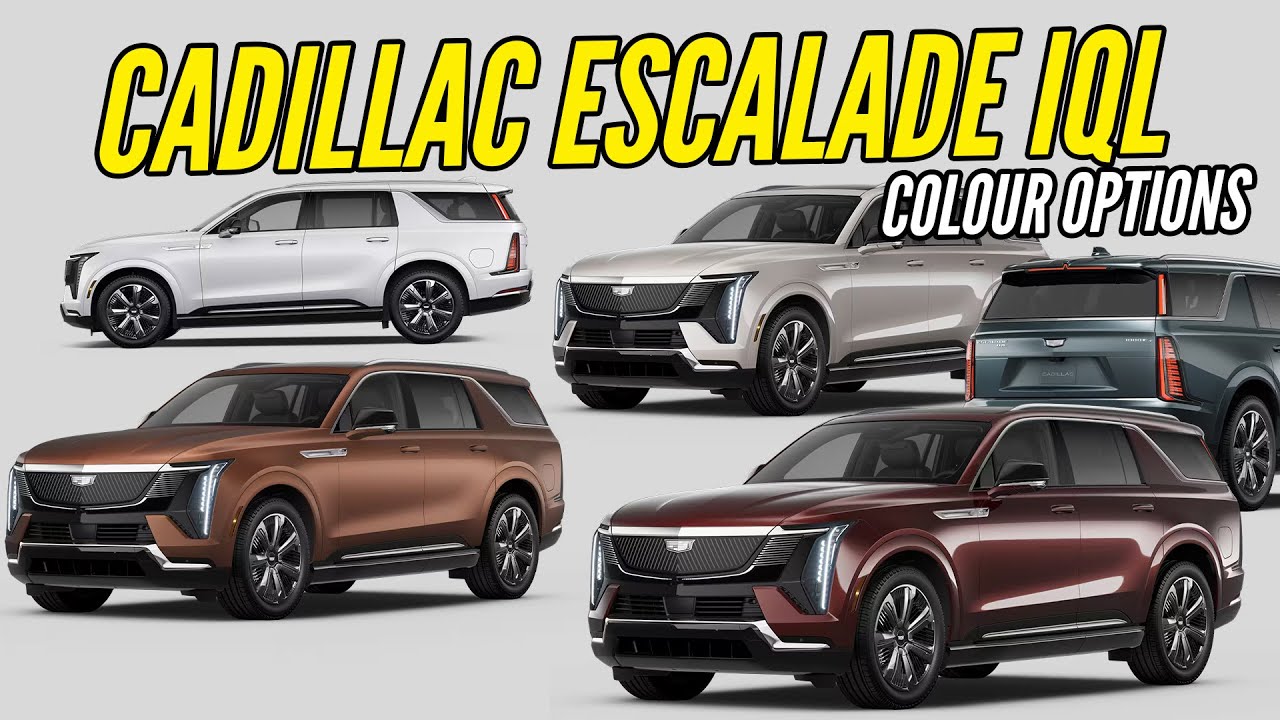 Cadillac Escalade IQL 2026 года выпуска в премиальных роскошных цветах &mdash; все варианты окраски &mdash; и...