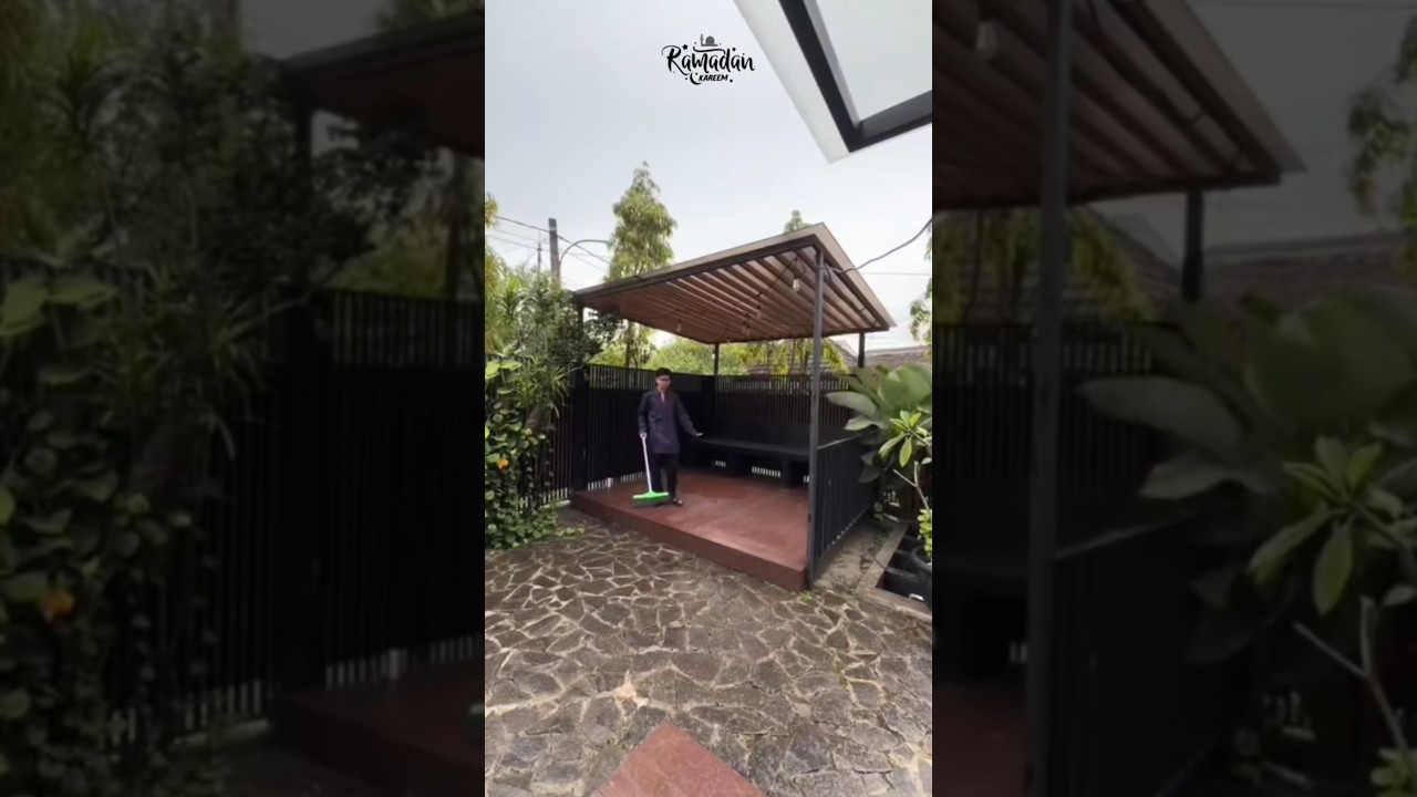 bersihkan gazebo rumah #faulgayo #faullida