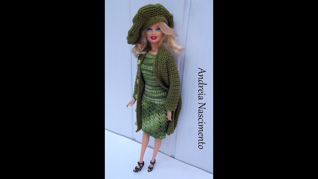 🔴 diy CASACO BARBIE DE CROCHE - passo a passo