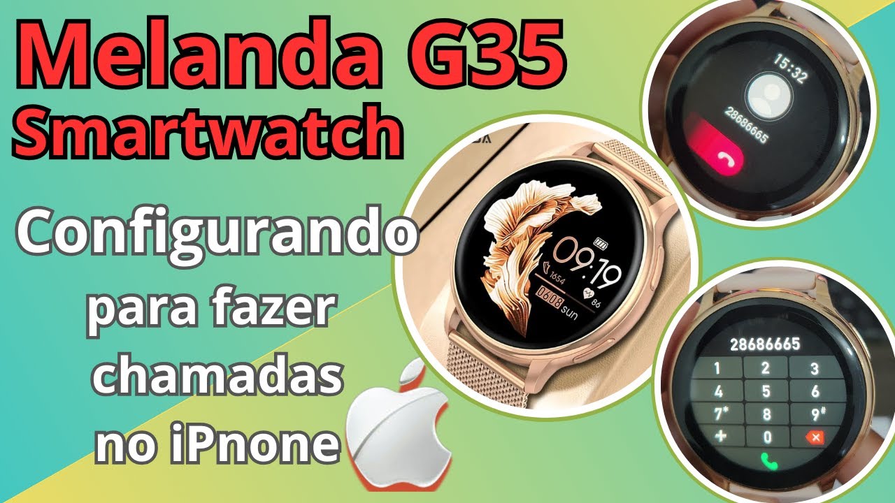 MELANDA G35 FitCloud Pro configurando pra fazer chamadas no iPhone aplicativo