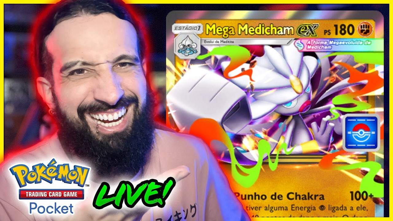 TESTANDO MEGA MEDICHAM no POKÉMON TCG POCKET!!!