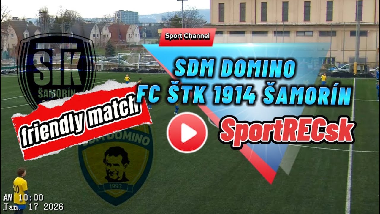 FRIENDLY MATCH: SDM DOMINO - FC ŠTK 1914 ŠAMORÍN U14 17.01.2026