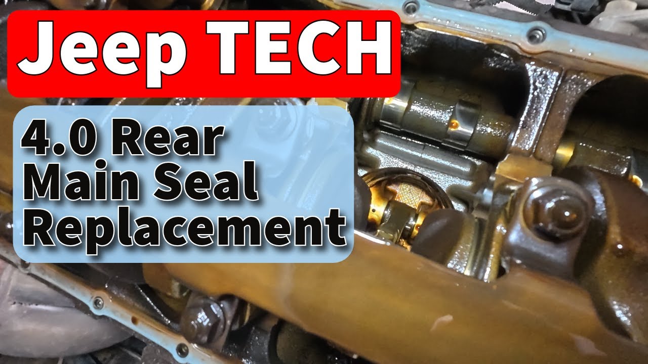 Jeep 4.0 Rear Main Seal Replacement