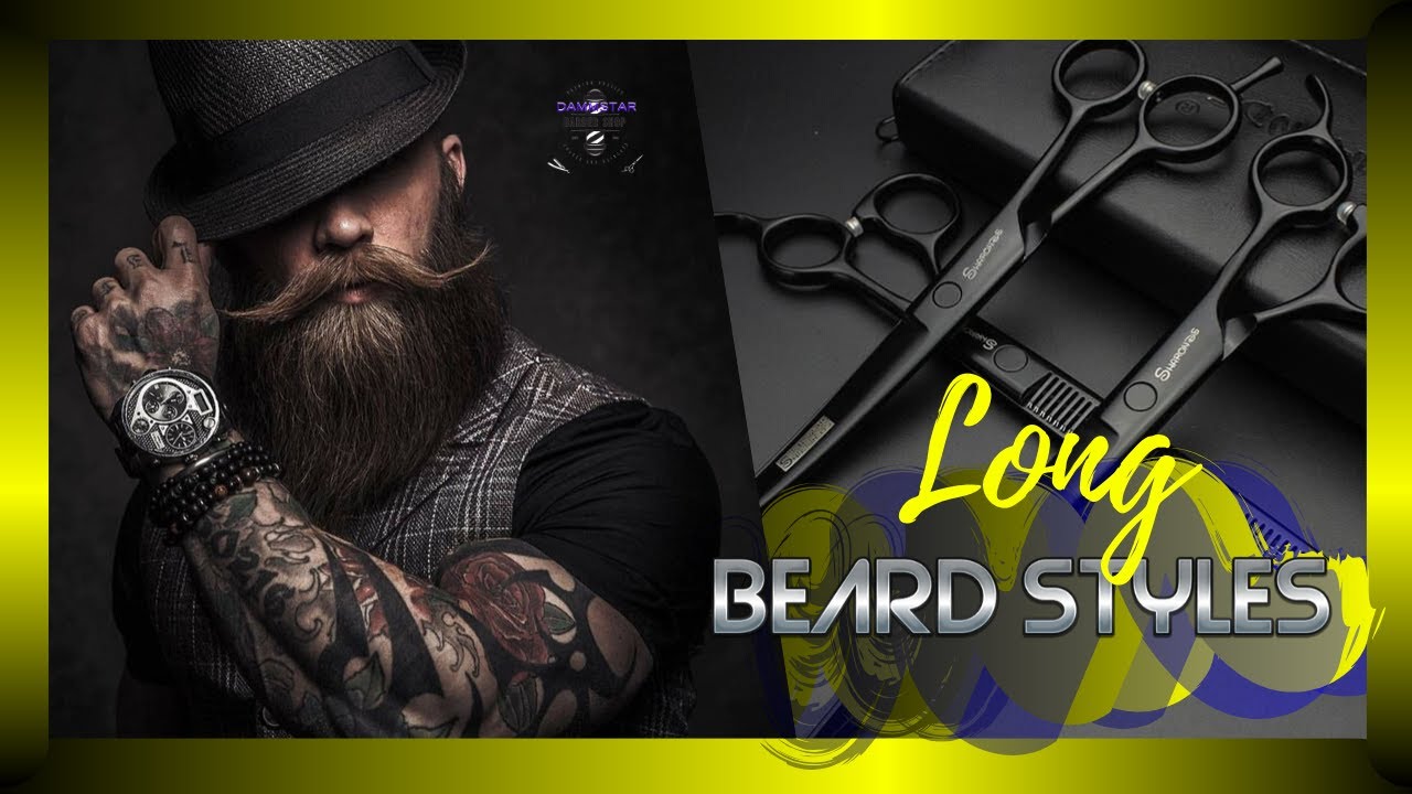 💈 9 LONG Beard Styles ✂️ BARBER SHOP (Beard Trimming-Haircut Tutorial)