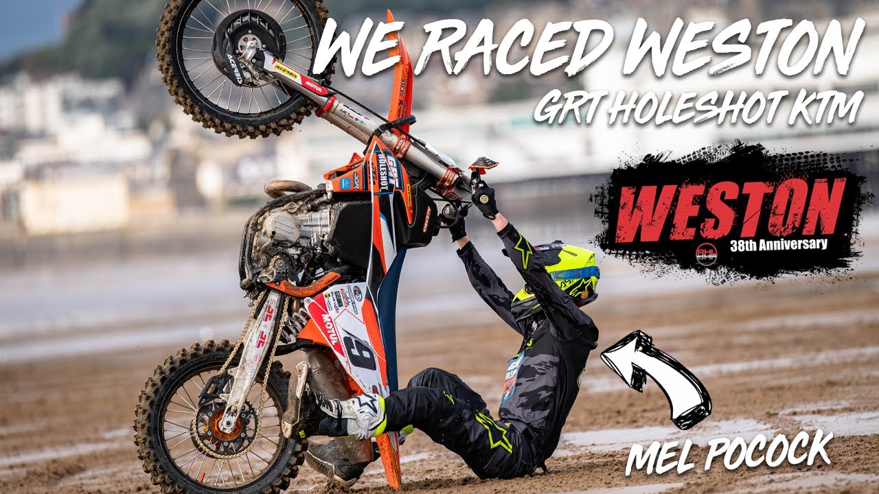 102MPH ON A DIRTBIKE | WESTON BEACH RACE 2021 | MEL POCOCK