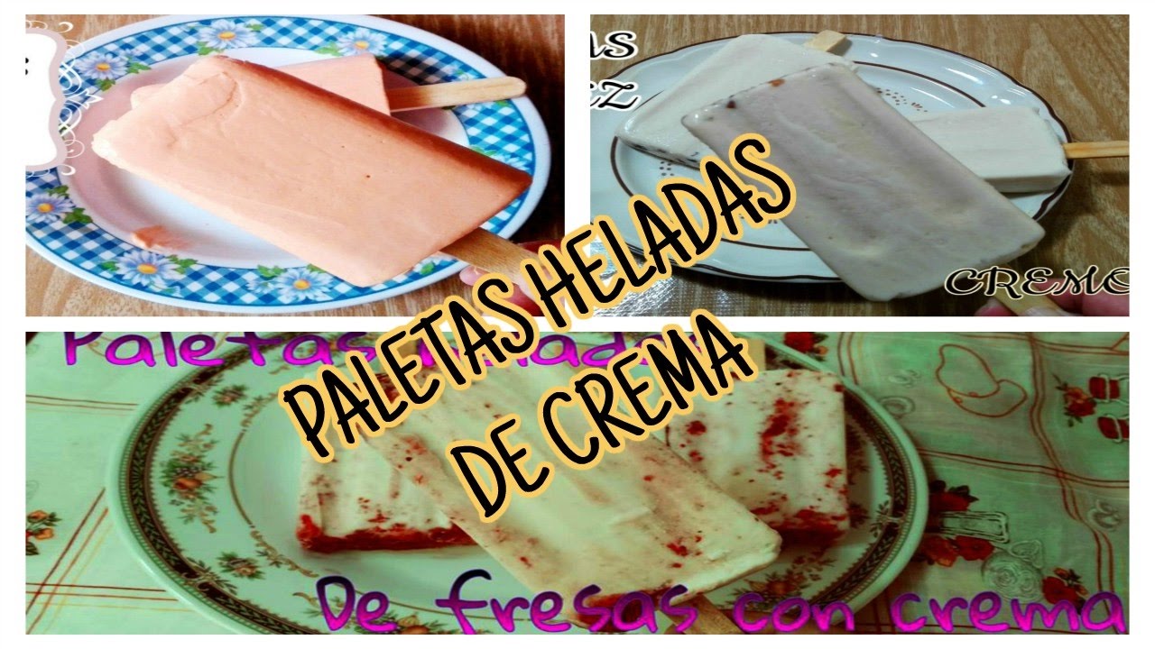 BASE PARA PALETAS HELADAS DE CREMA/LAS RECETAS DE LUPITA