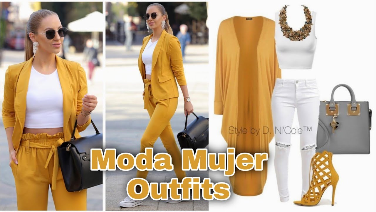 COMBINACIONES DE ROPA DE MODA LOOKS DE TEMPORADA MODA MUJER 2022 TENDENCIAS EN OUTFITS 2022