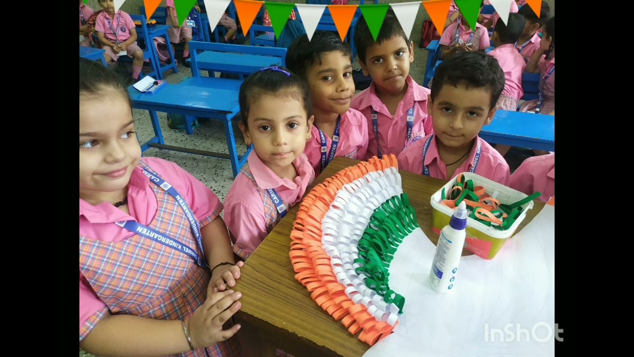 Independence day activity done by LKG class