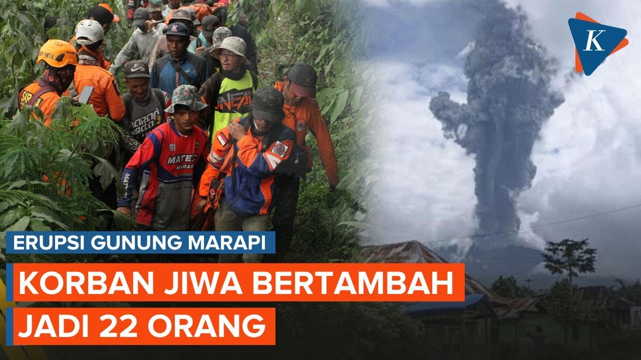 Korban Jiwa Erupsi Gunung Marapi Bertambah Jadi 22 Orang