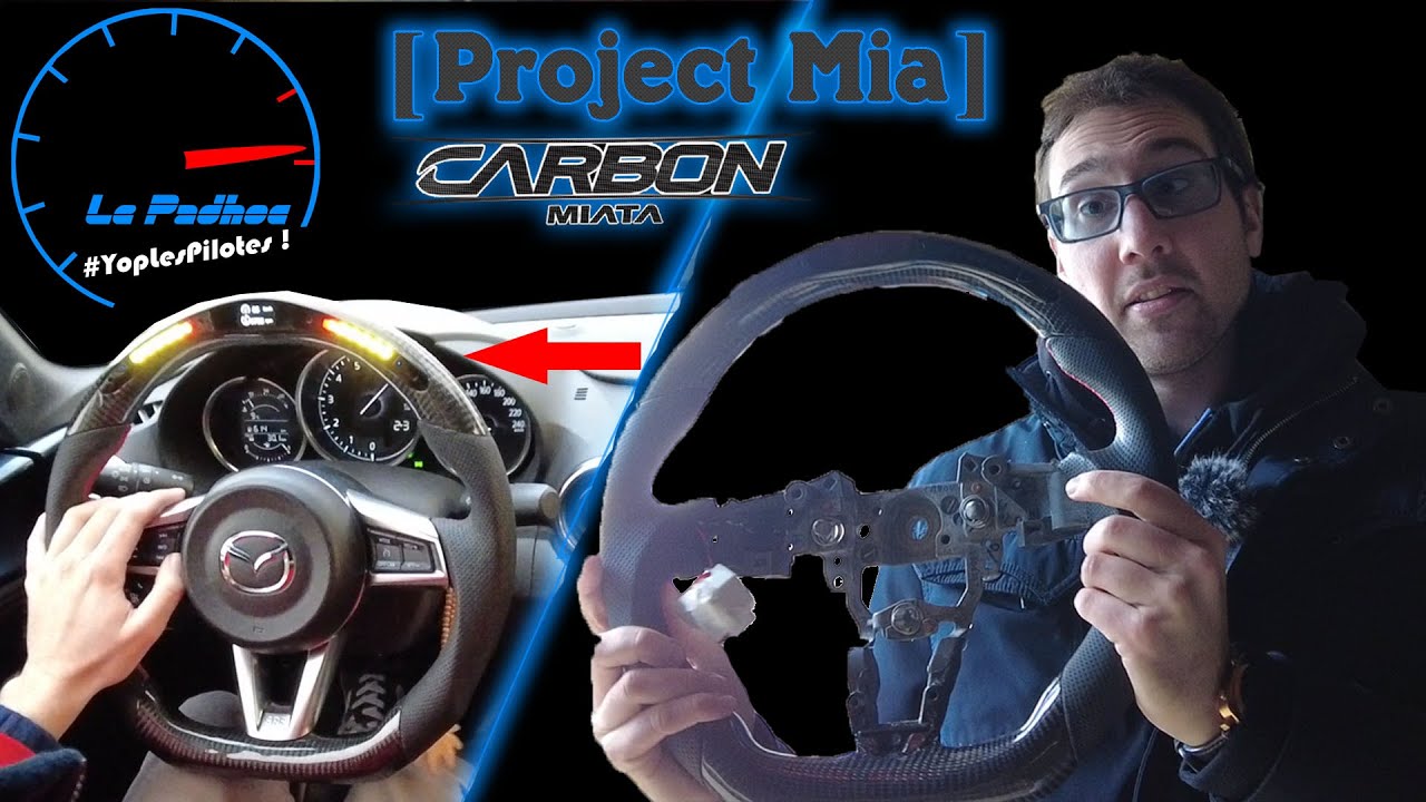 Volant CarbonMiata avec REV Lights et écran de contrôle LCD : UNBOXING , INSTALLATION & AVIS ["Mia"]