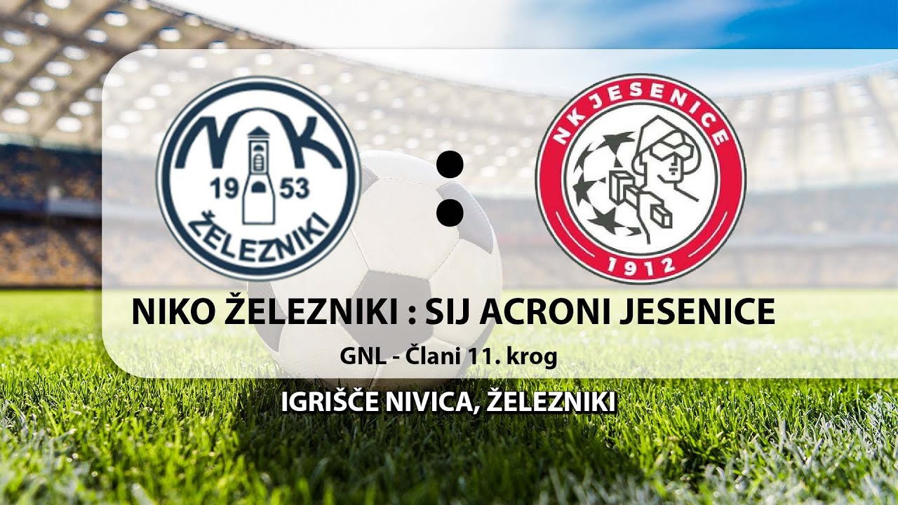 Nogometna tekma; Niko Železniki : SIJ Acroni Jesenice