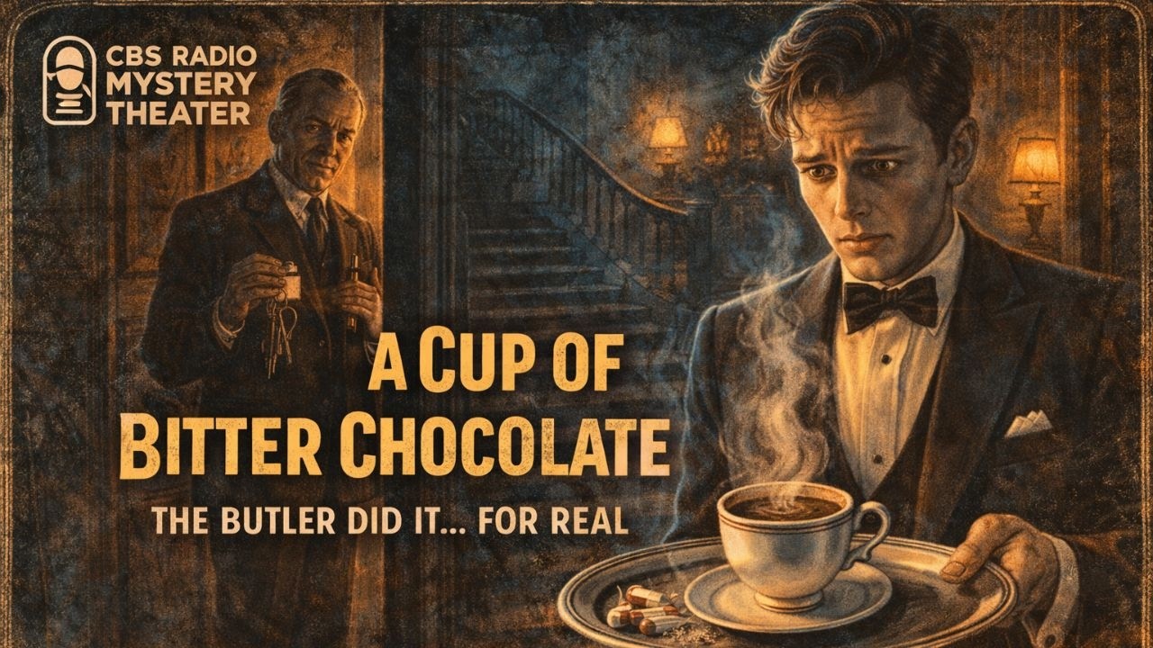 CBS Radio Mystery Theater: A Cup of Bitter Chocolate — The Butler Really Did It! – Old Time Radio