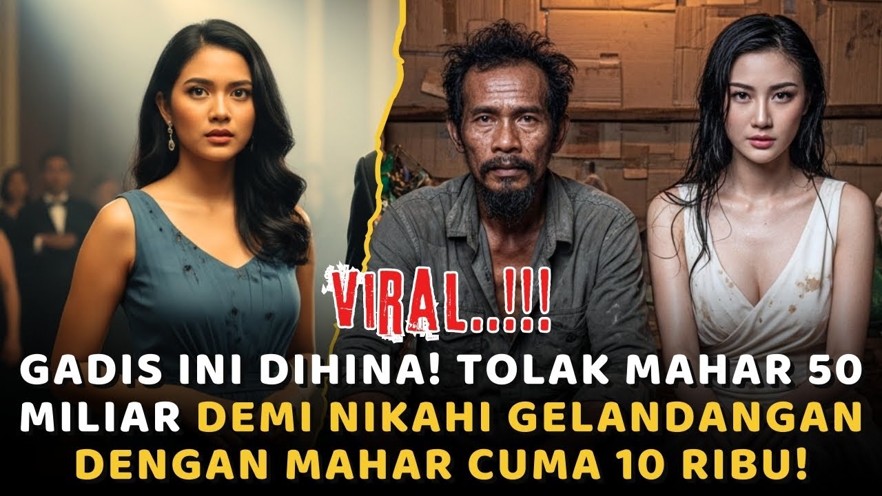 Gadis Ini Dihina! Tolak Mahar 50 Miliar Demi Nikahi Gelandangan Dengan Mahar Cuma 10 Ribu!  Tapi...