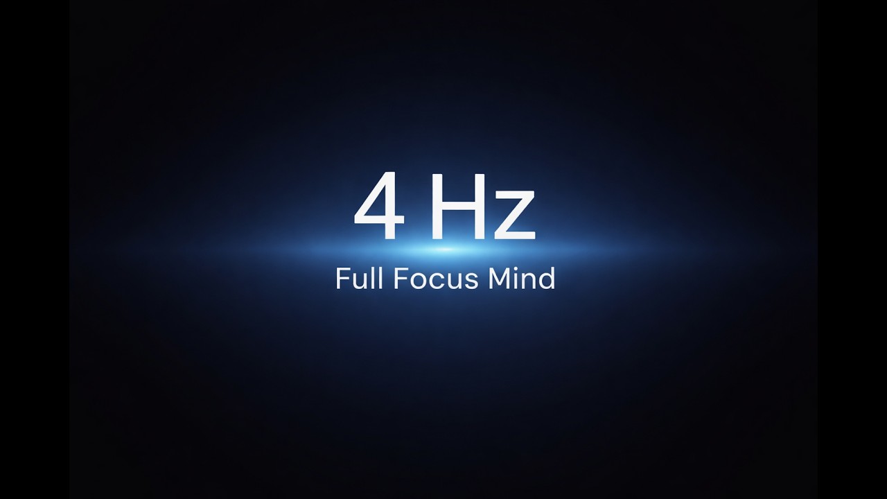 4 Hz Binaural Beats for Deep Focus (Theta) | Full Focus Mind | Headphones | 50 Min