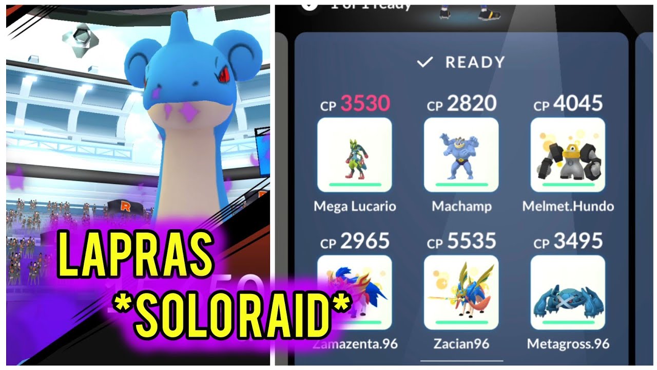 *SOLO RAID* Shadow Lapras In Pokemon Go #pokemongo #pokemongoraid #soloraid #lapras 