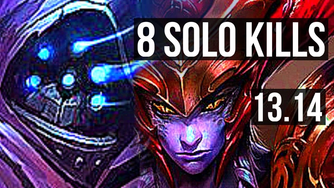 JAX vs SHYVANA (TOP) | 8 solo kills, 900+ games, 8/1/0, 1.2M mastery, Dominating | KR Master | 13.14