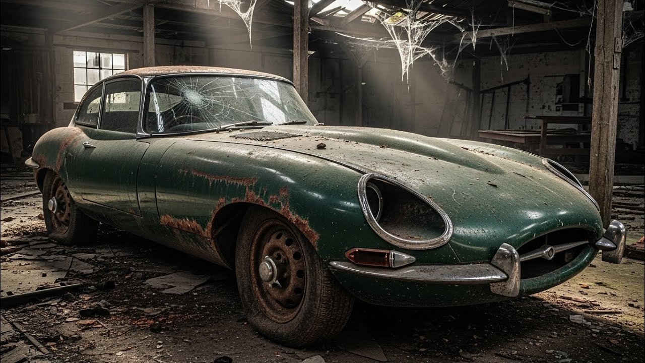 ASMR Full Rebuild: Abandoned 1961 Jaguar E-Type Series 1 Restored to British Racing Green BeautyFX!!