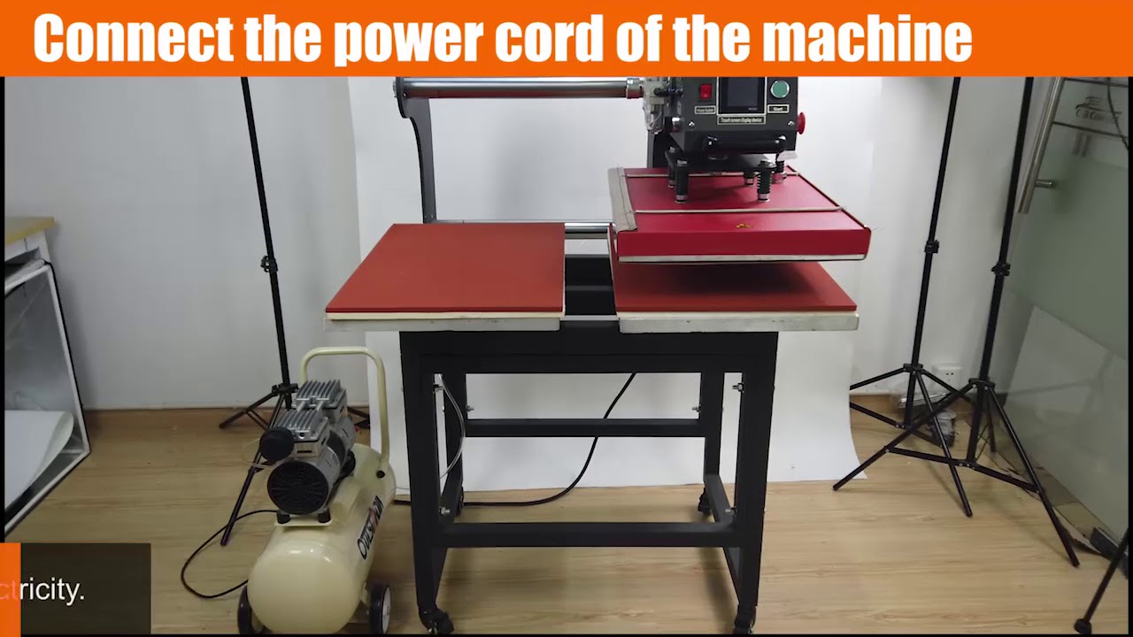 ME-P4060S Pneumatic double station heat press machine 40x60cm(slide up)