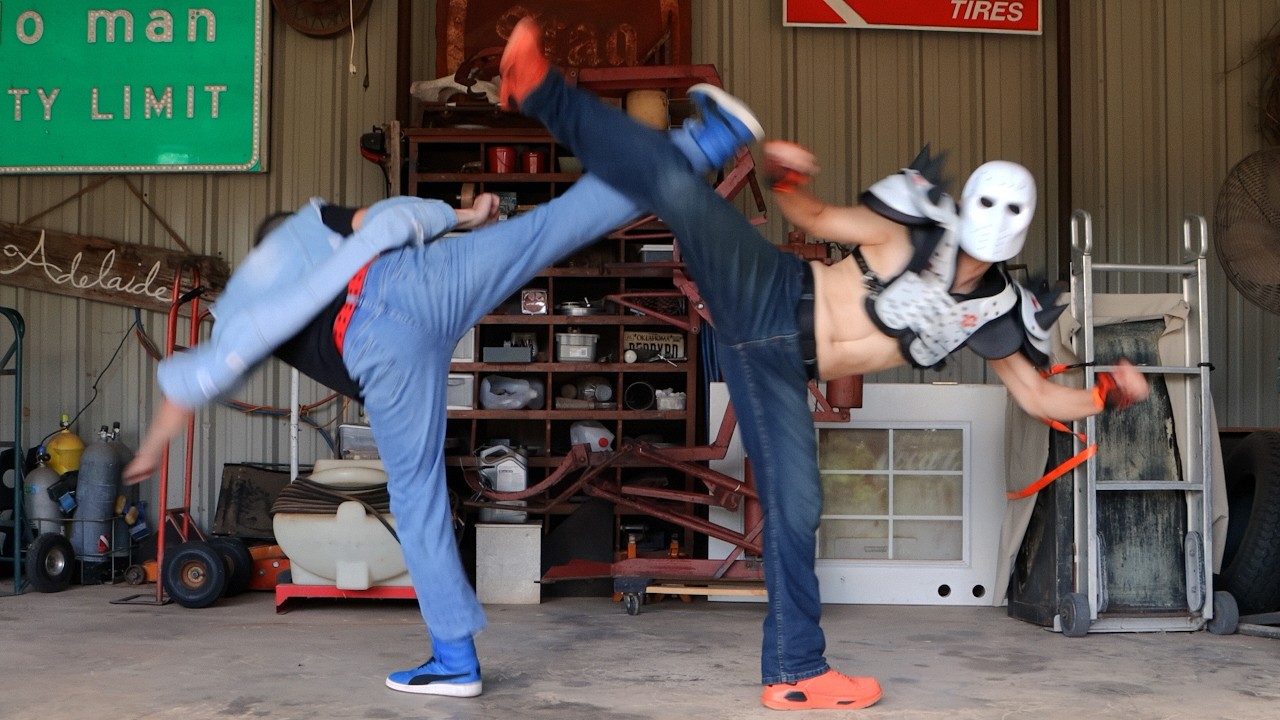Muay Thai Champ vs Cocky Fighter | Martial Arts Fight Scene (Slug Street Scrappers: Regen)