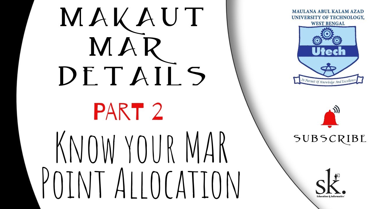 MAKAUT MAR Points 2021 PART 2 | Special MAKAUT MAR Points in Lock down | MAR Points Marking 2021