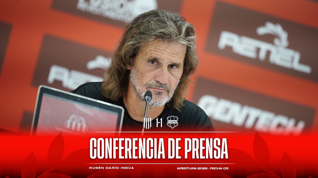 CONFERENCIA - La palabra de Rubén Darío Insúa luego del empate ante Deportivo Riestra
