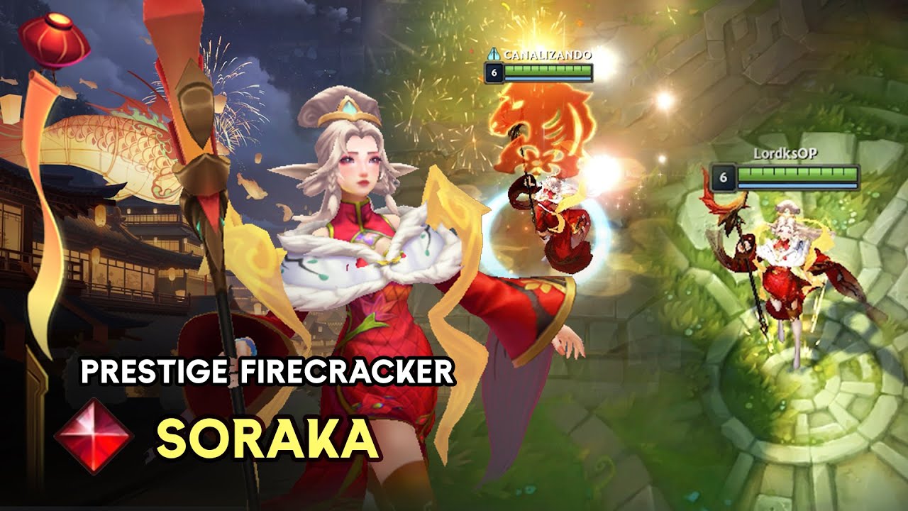 Prestige Firecracker Soraka League of Legends Custom Skin Showcase