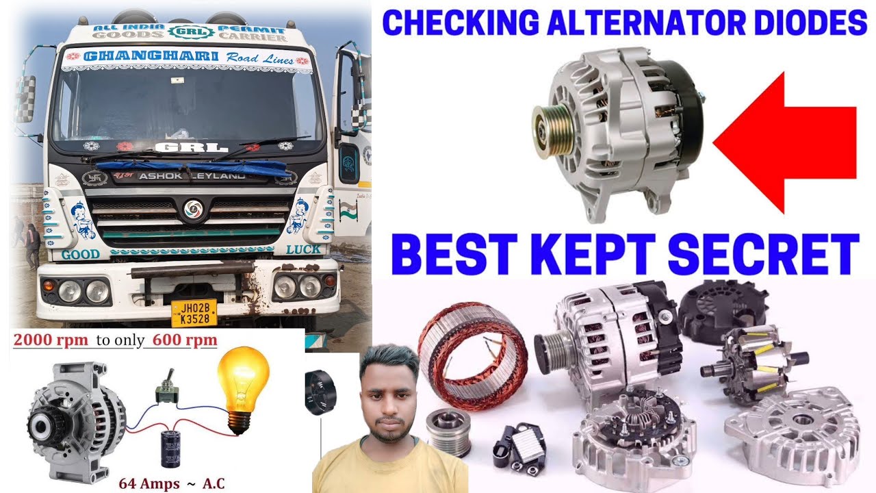 ASHOK LEYLAND BS4 ALTERNATOR PROBLEM चलती गाड़ी में अगर अल्टरनेटर छोड़ दे तो क्या करें
