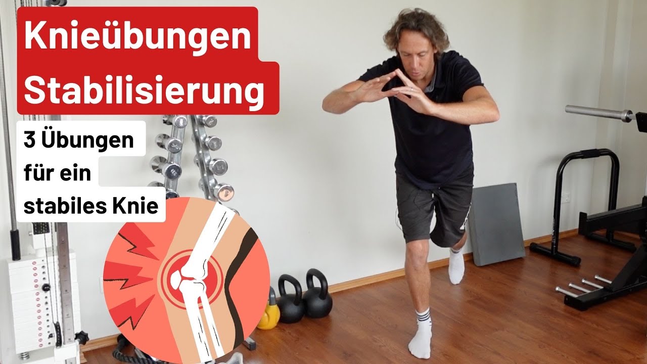 Knieübungen zur Stabilisierung | 3 EFFEKTIVE stabilisierende Knieübungen für ein stabiles Knie!