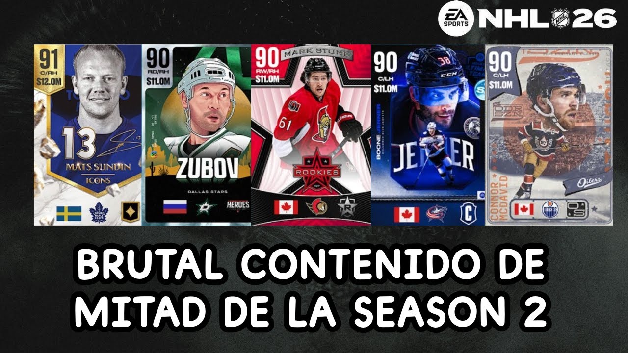 BRUTAL CONTENIDO DE MITAD DE LA SEASON 2 EN NHL 26